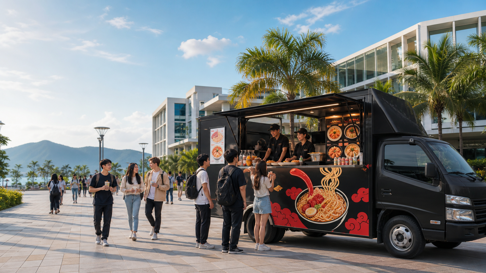 다낭 캠퍼스에서 운영되는 K-Food Truck