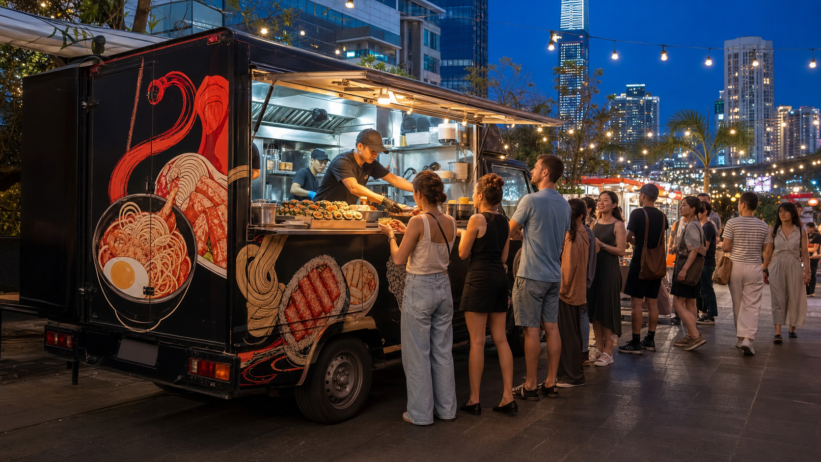 Ho Chi Minh City K-Food Truck campaign scene